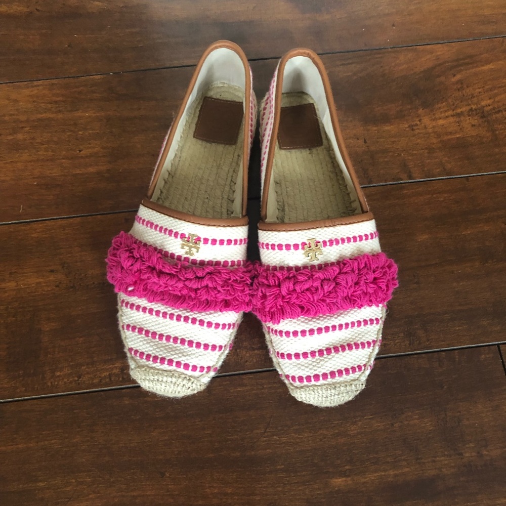 Tory Burch Shaw Fringe espadrilles size 9